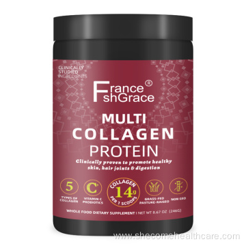 hydrolyzed collagen with Probiotics multi collagen powder